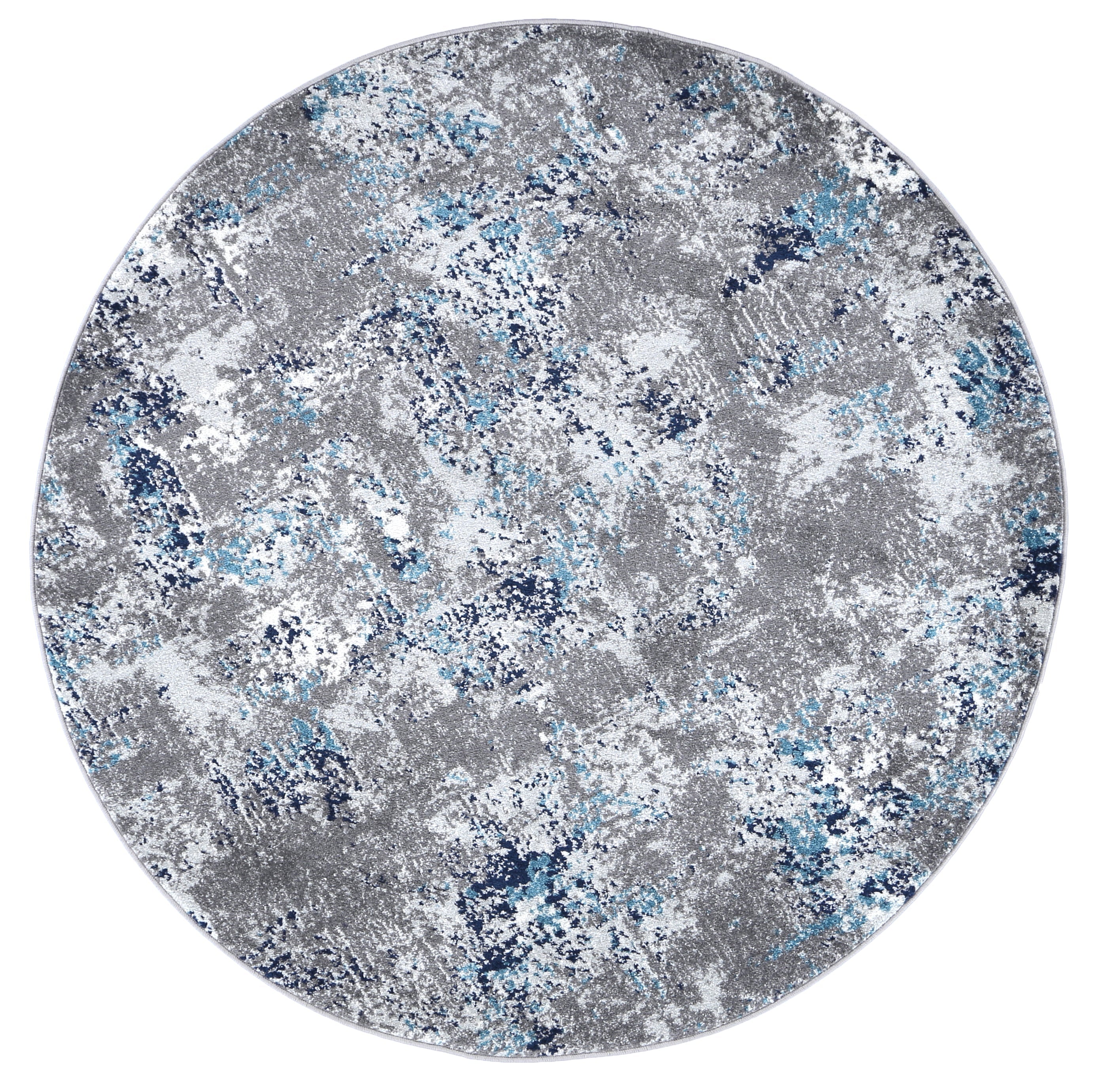 Trendy Grey Blue Ligures Rug - A Great Addition