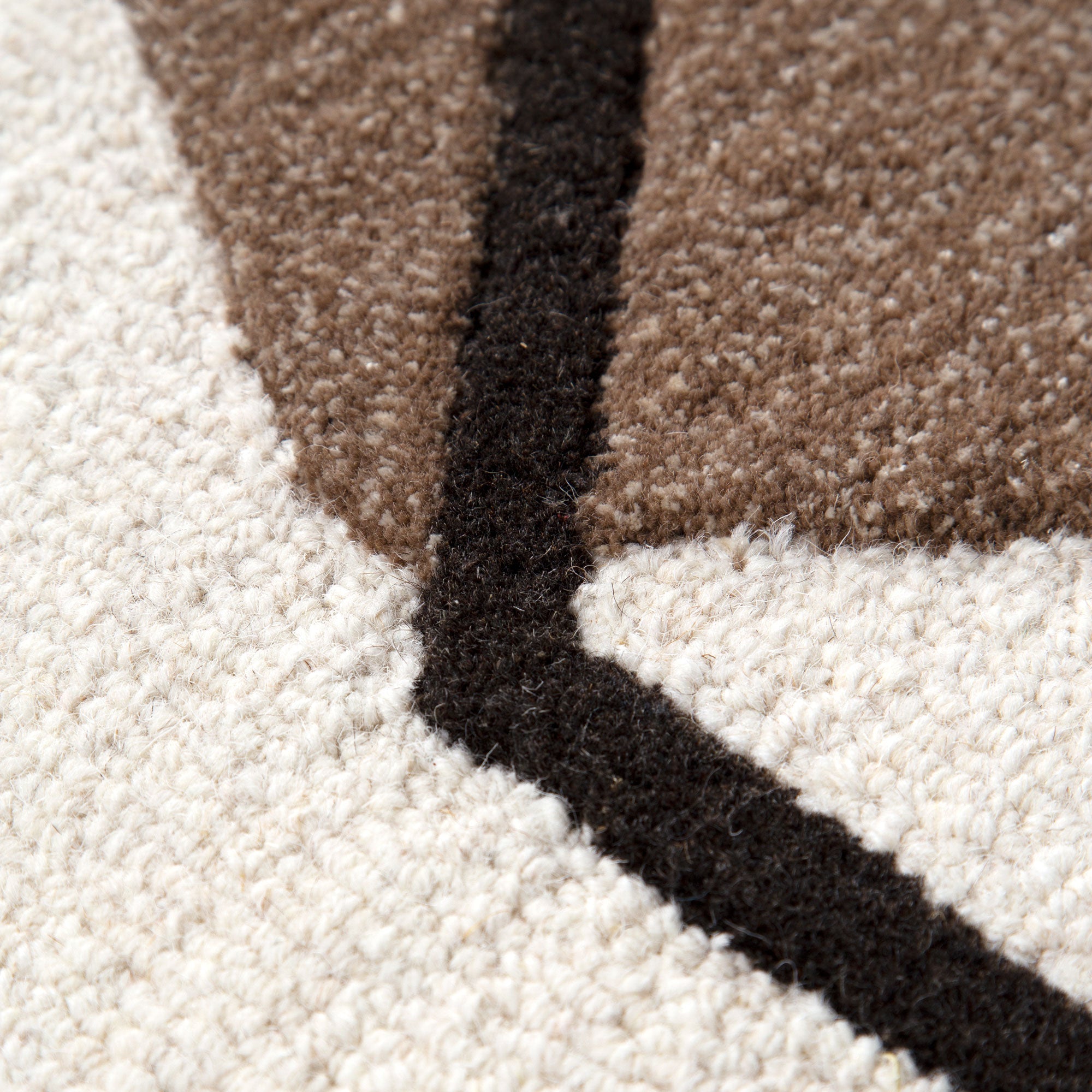 Minimalist Beige Hand - Tufted 100% Wool Rug by Les Nomades