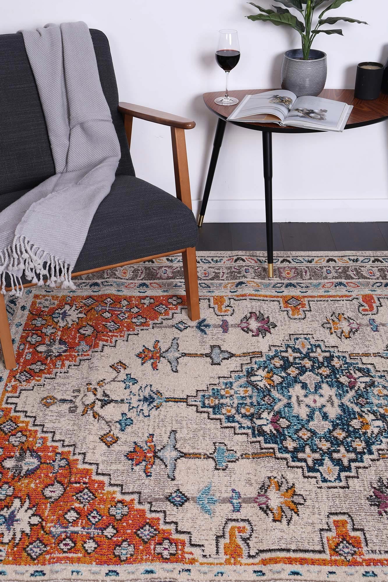 Exquisite Rebecca Multi - Patterned Durable Rug