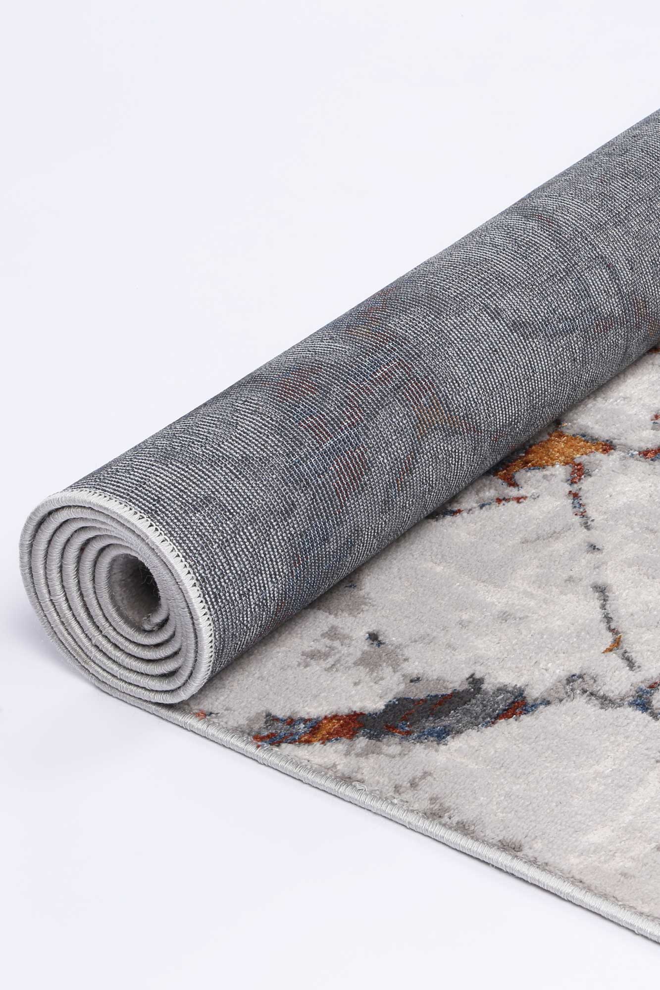 Vincent Malo Grey and Multi - Colored Abstract Area Rug