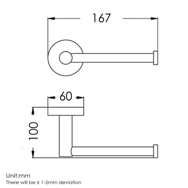 Stylish Matte Black 304 Stainless Steel Toilet Roll Holder