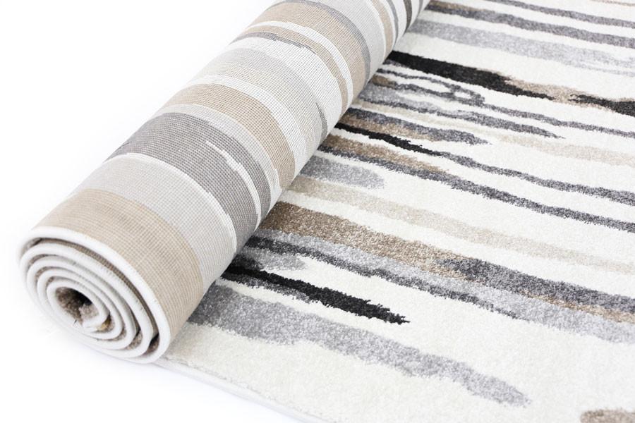 Moreau Ismerie Abstract Rug in Stylish Grey and Beige Tones