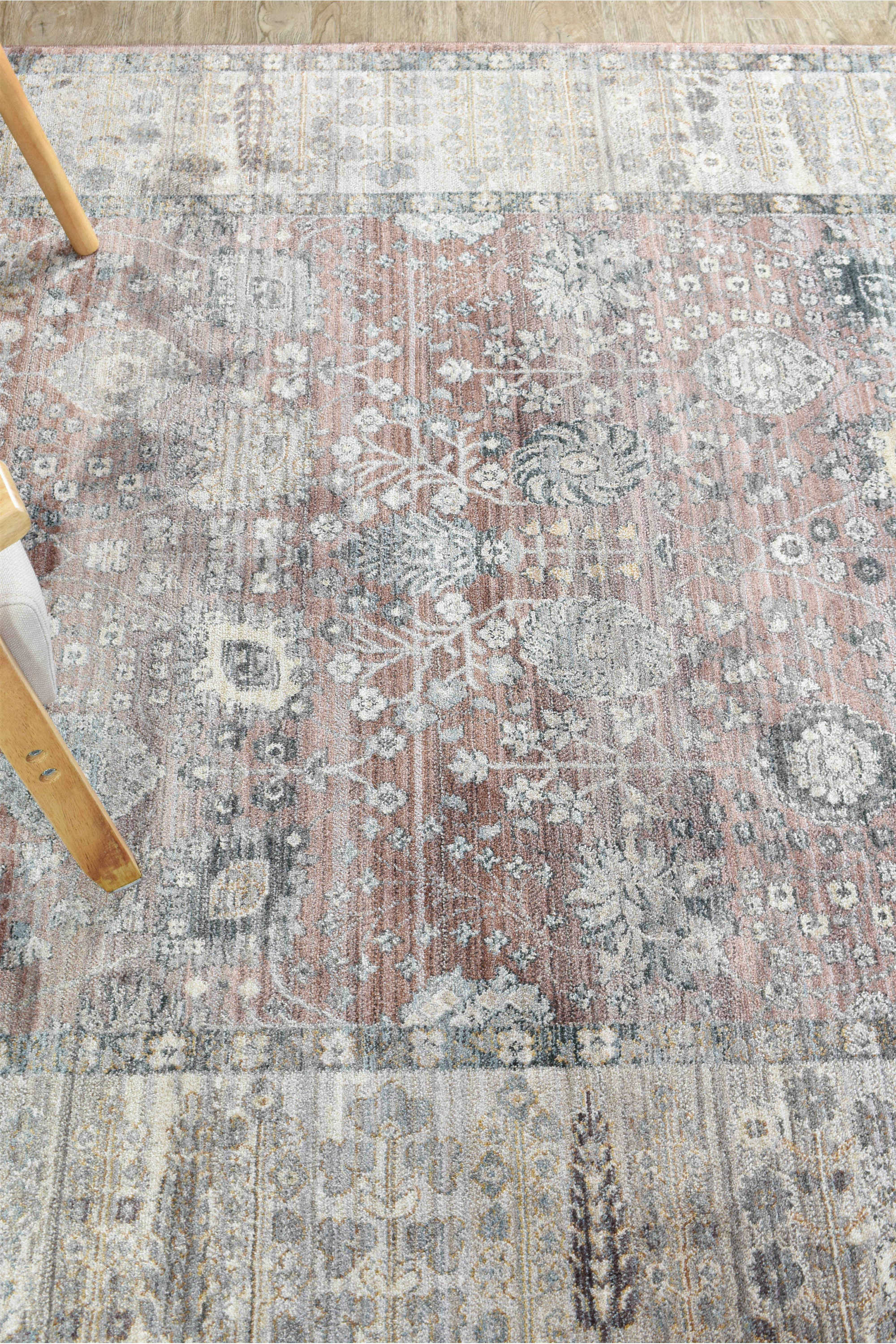Novara 0B568A Soft Pink Rose Balm Luxury Rug from Turkey