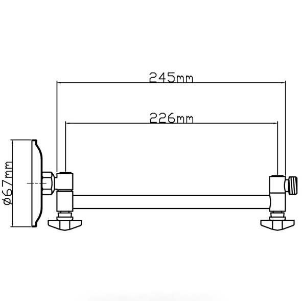 High - Quality Chrome - Plated All - Directional Shower Arm