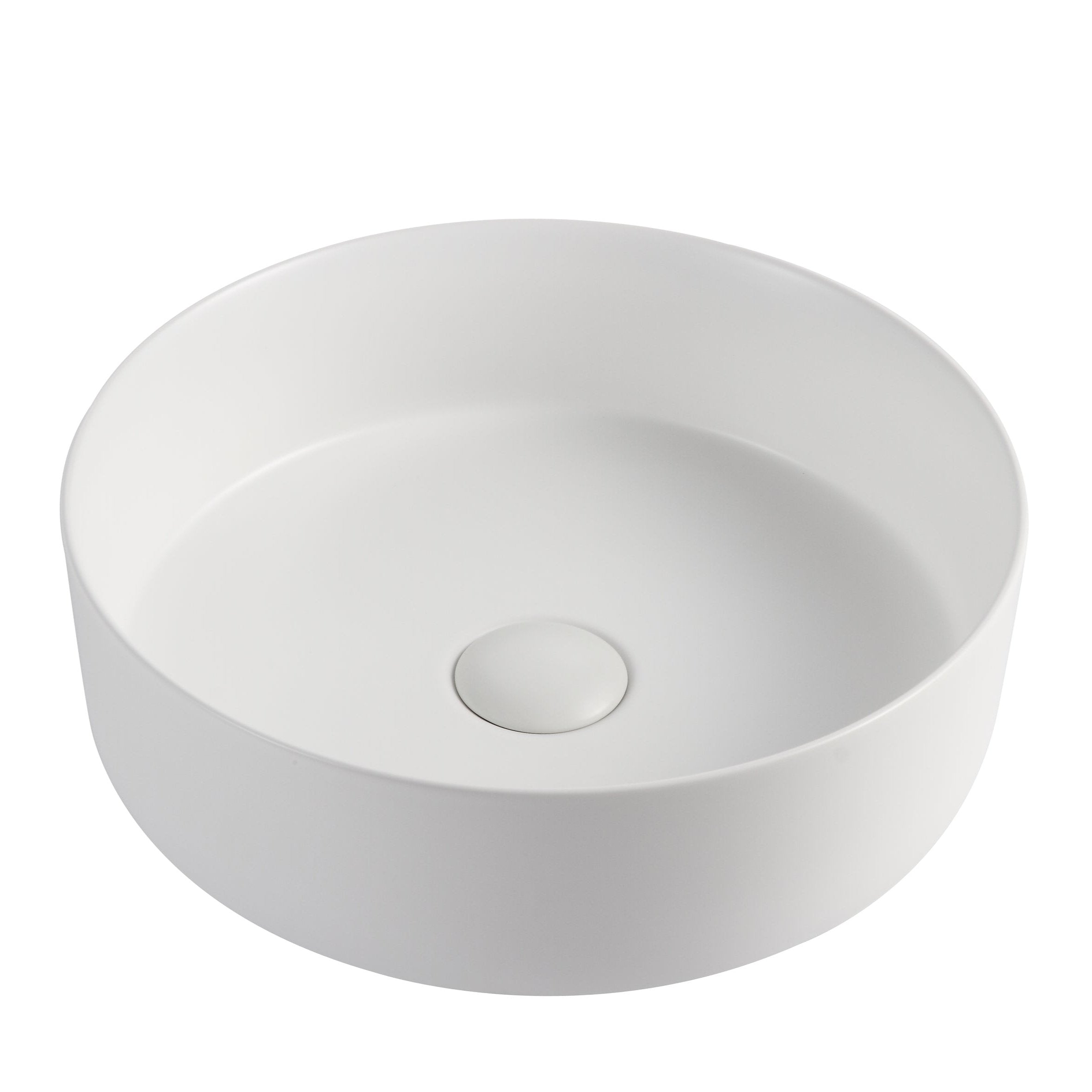 Hot Sale! 360mm Round White ABS Above Counter Basin in Gloss or Matt Finish
