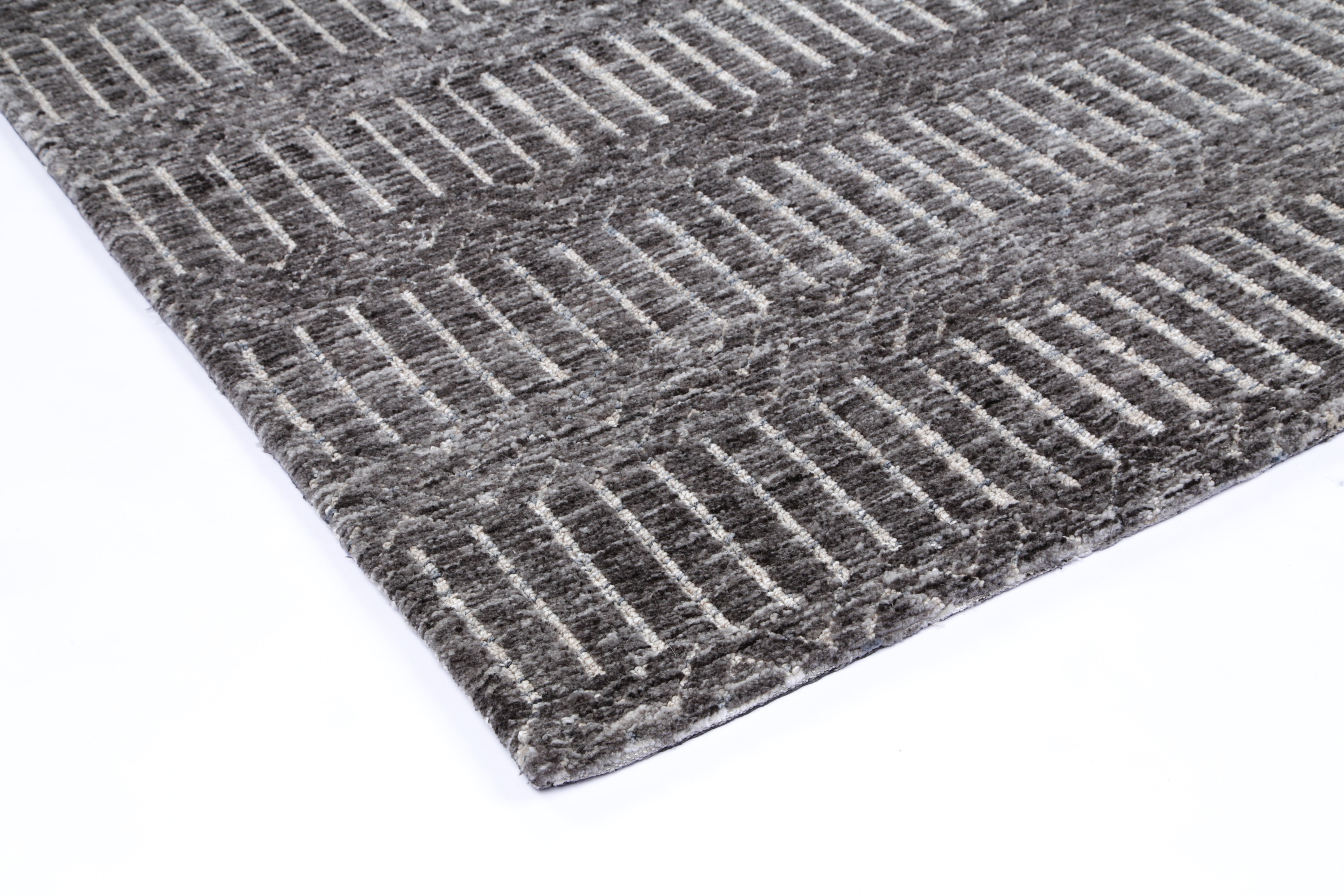Hot Sale! Ambarsar Attari Rug in Grey Cotton Blend for Any Interior