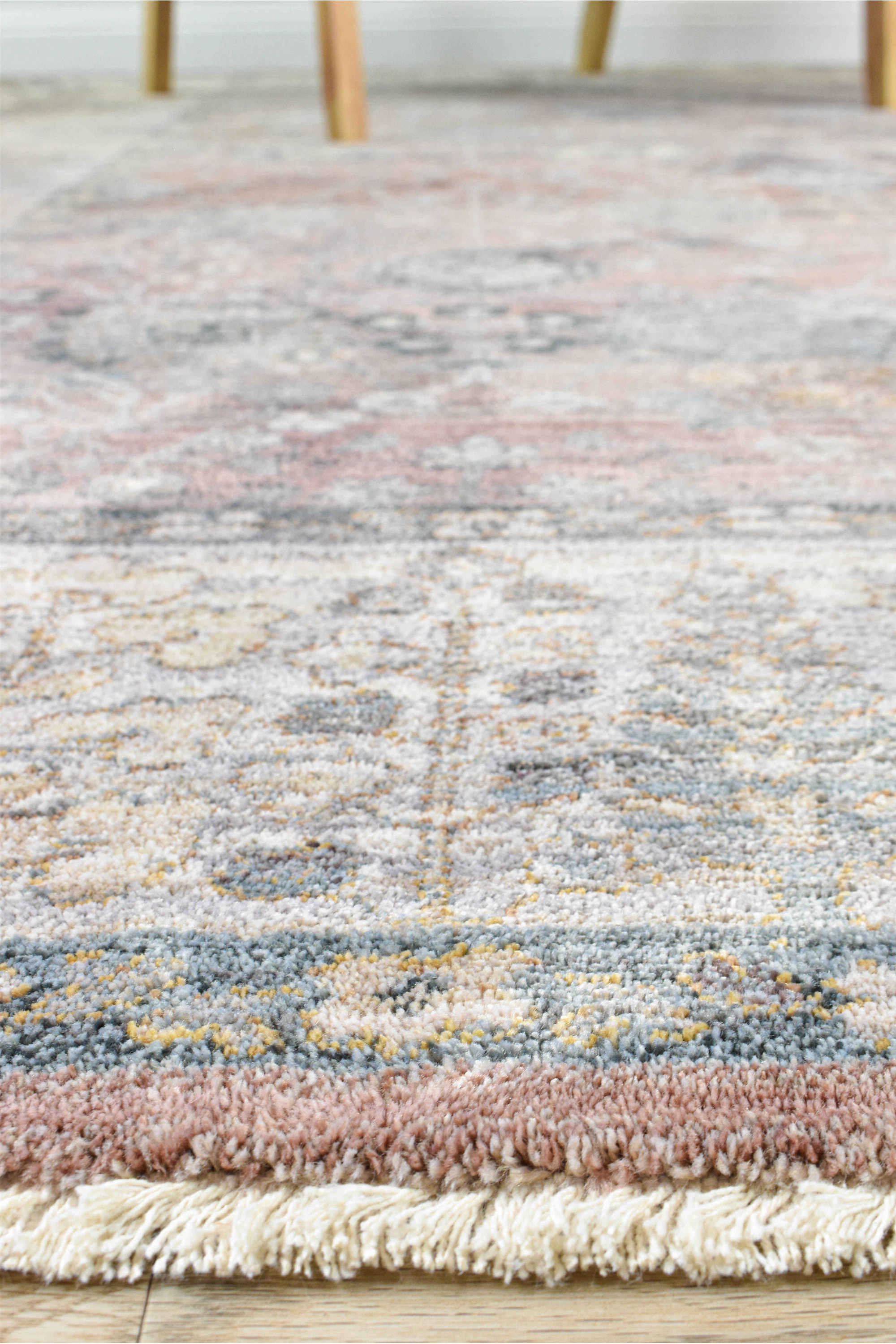 Novara 0B568A Soft Pink Rose Balm Luxury Rug from Turkey