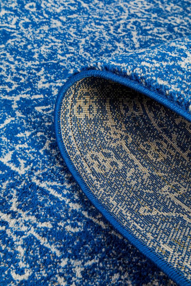 Hot! Evoke Navy Transitional Runner Rug for Artists