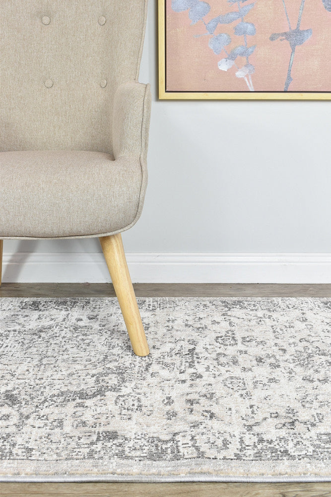 Hot Sale! Medina Grey Runner Rug 0321B