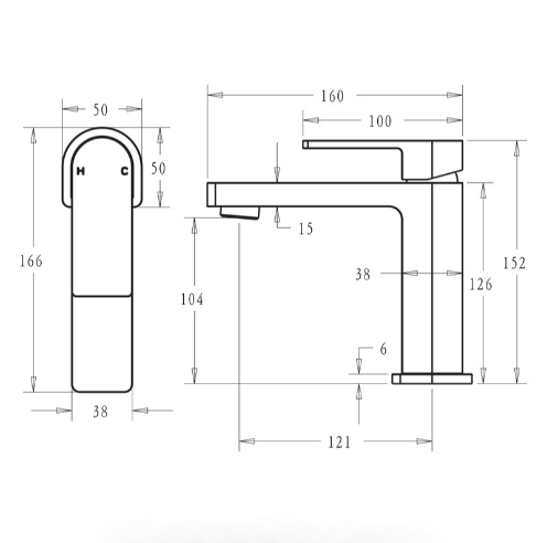 Hot Deal! Matte Black Flores Basin Mixer