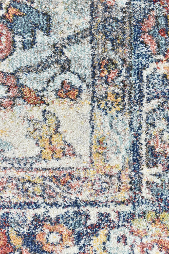 Hot! Morocco Navy Cream Rug 0394A