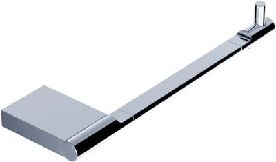 Chrome Geo Toilet Roll Holder - Clearance Sale