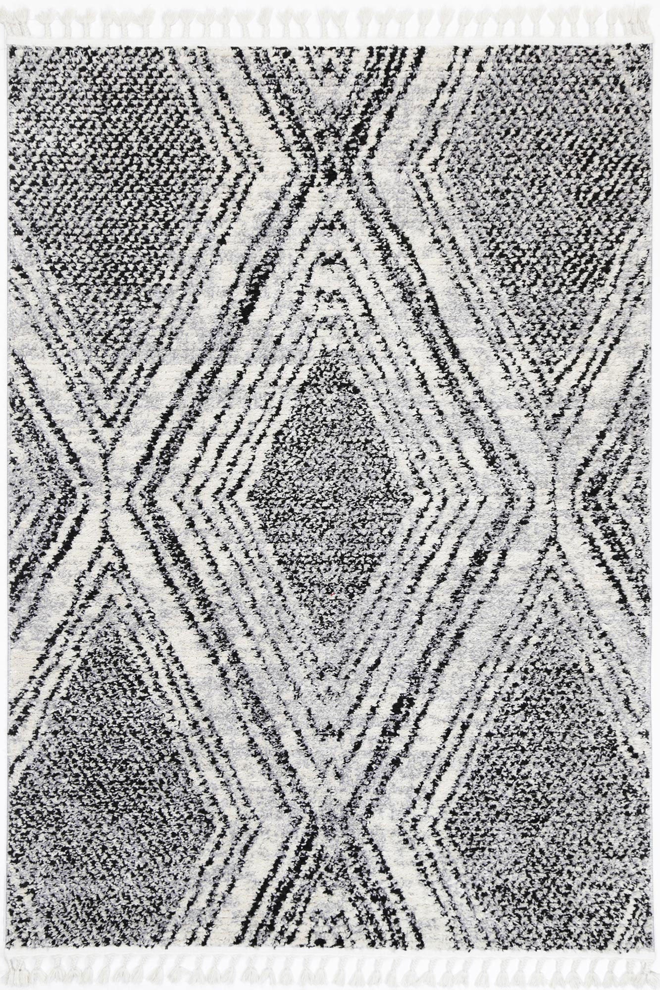 Hot Sale! Myk Geometric Indoor Rug in Black and White for Scandinavian Decor