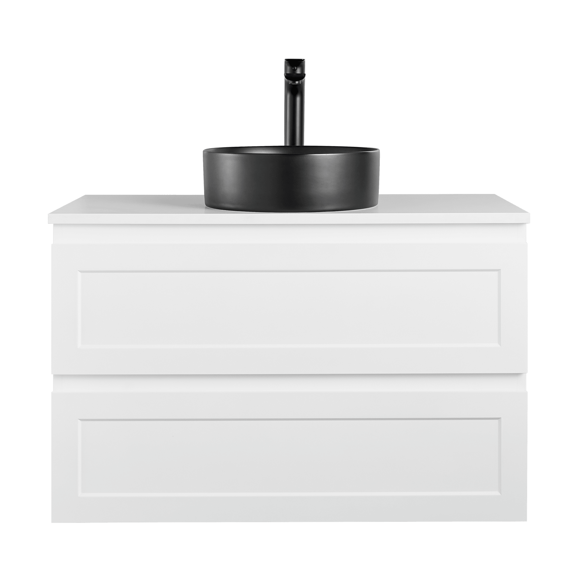 900mm Matte White Fremantle Premium PVC Wall Hung Vanity Cabinet