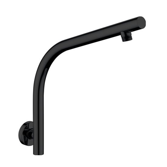 Luxury Pentro Matte Black Wall - Mounted Shower Arm