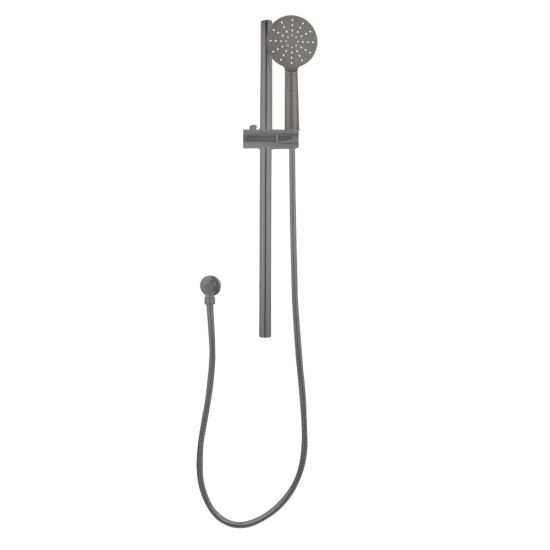Hot Sale! Pentro Round Handheld Shower Rail Set in Gun Metal Grey