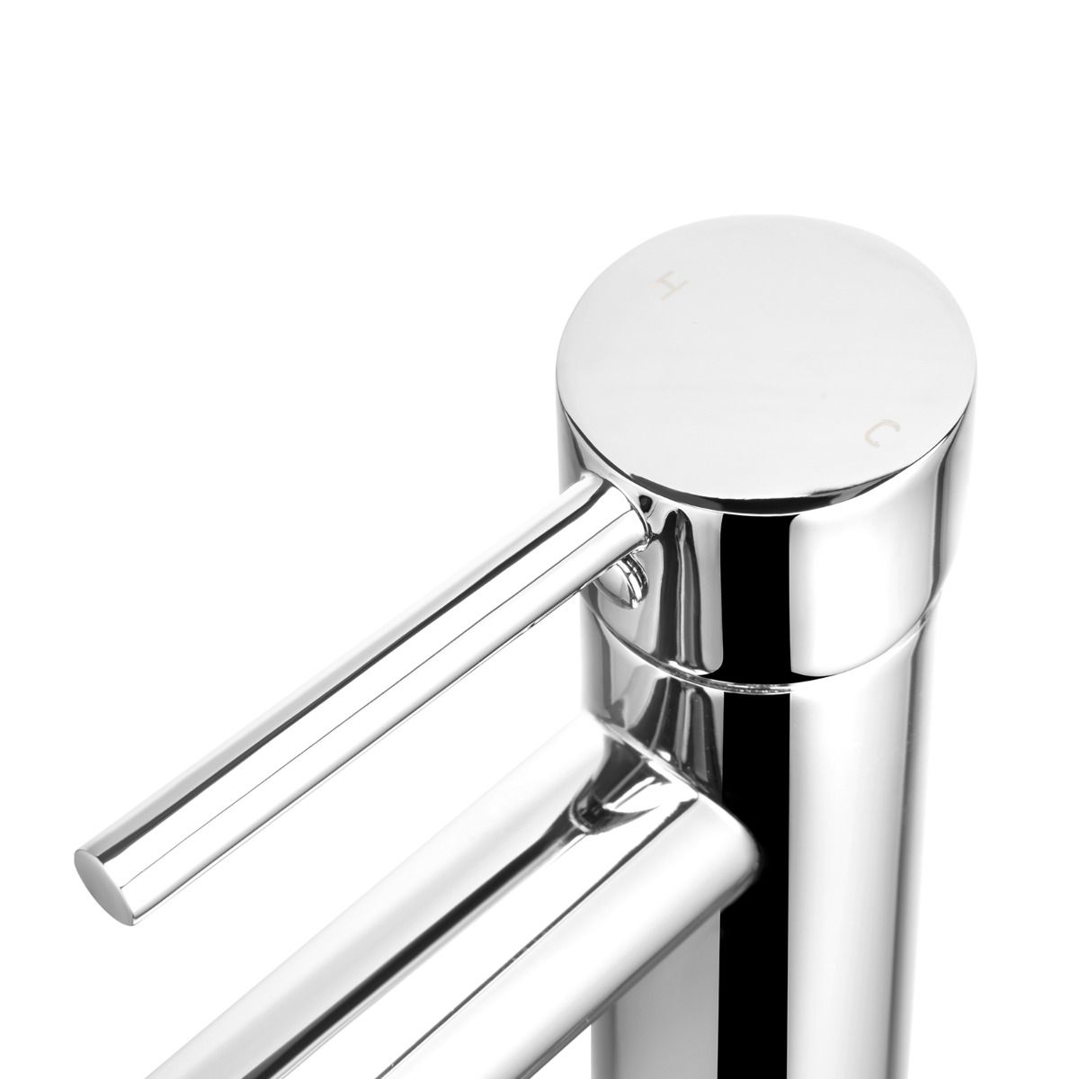 Hot Sale! LUCID PIN Series Round Chrome Tall Basin Mixer for Bathroom