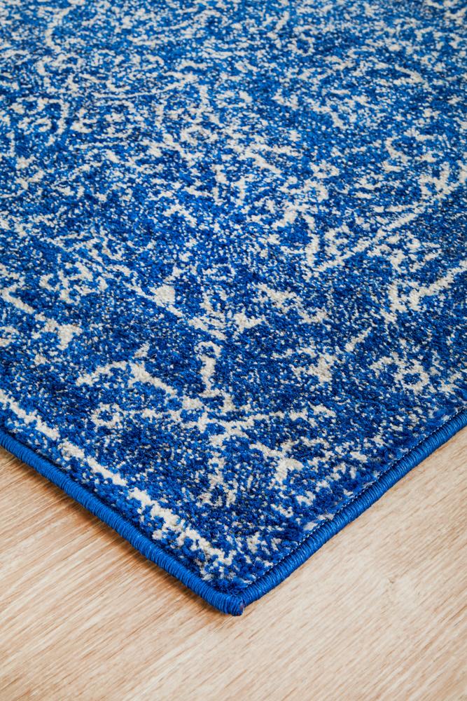 Hot! Evoke Navy Transitional Runner Rug for Artists