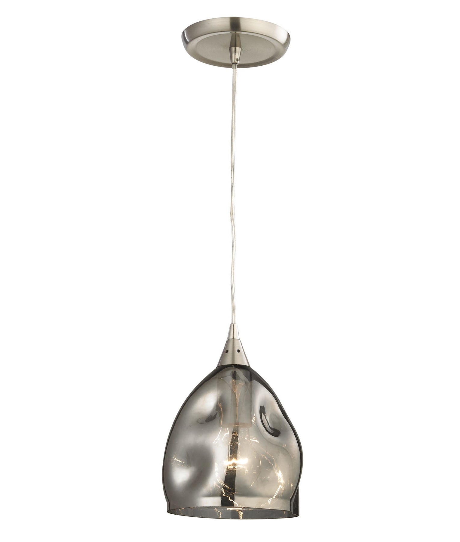 ORDITO: Stunning Abstract Chrome and Glass Ellipse Interior Single Pendant Lights - Great Deal!