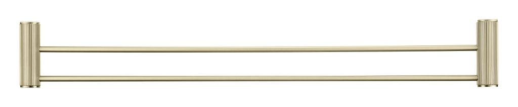 Hot Sale! Brushed Gold Mica Fluted Double Towel Rail for Bathroom Organization