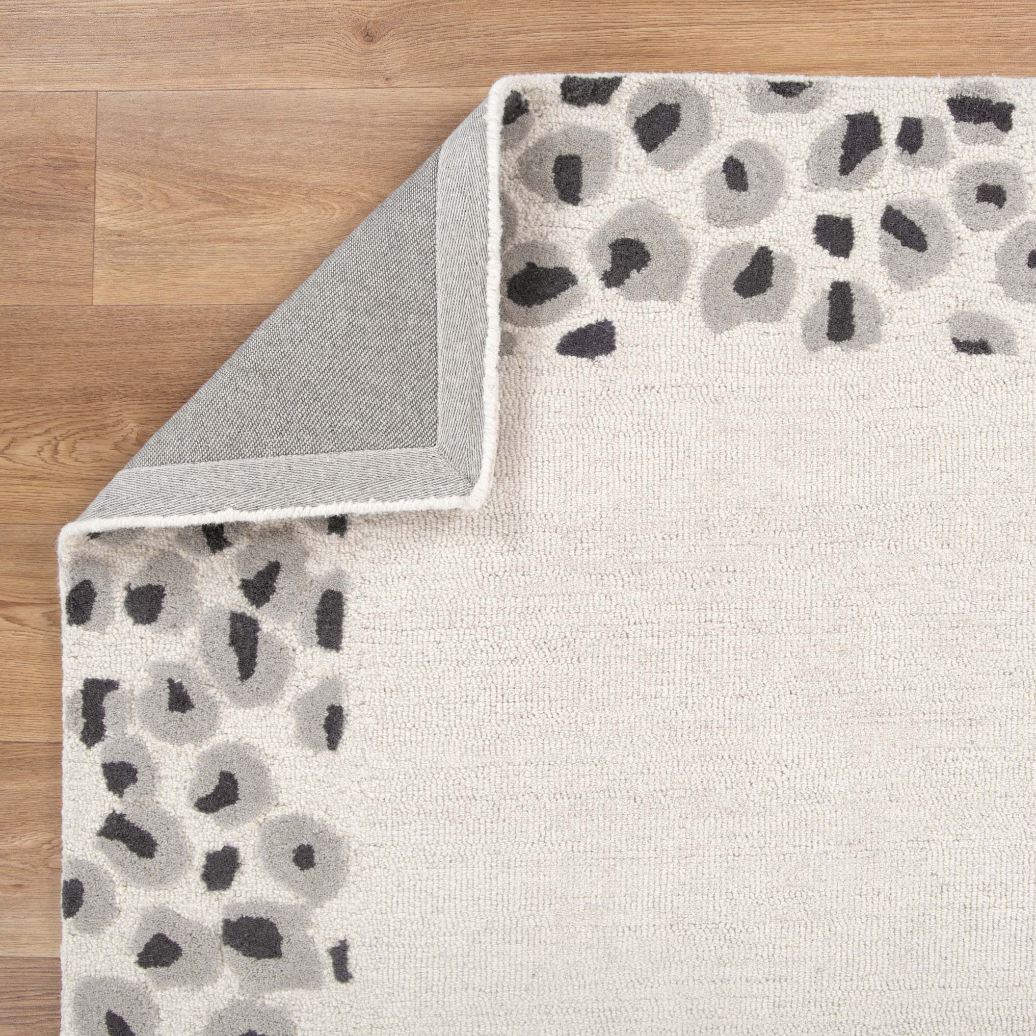 Hot Sale! Les Nomades Leopard Grey Wool Rug for Organic Modern Decor