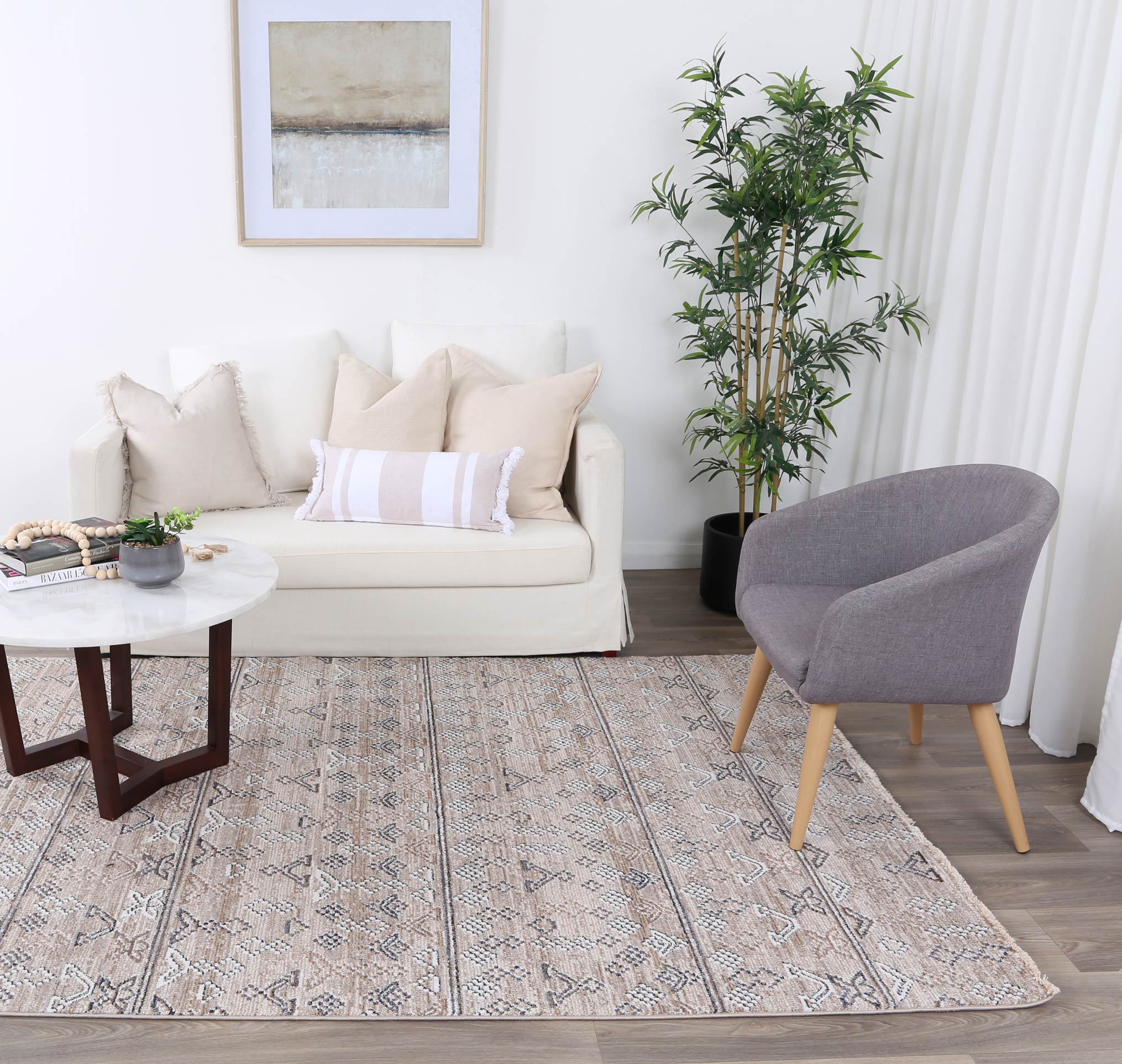 Amazing Annapolis Sivas Ash Tribal-Style Soft Floor Rug for Any Room