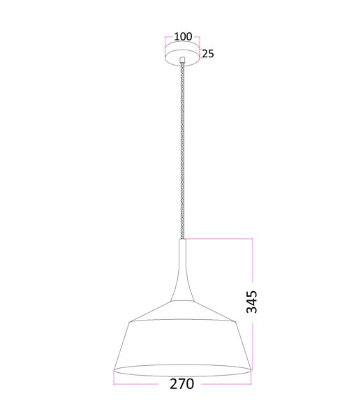 Nordic Style Modern Scandinavian Small Angled Dome Pendant Lights for Interior Decoration