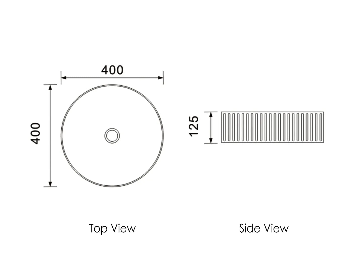 Hot Deal: MARLO Round Matte Black Basin (400x400x125)