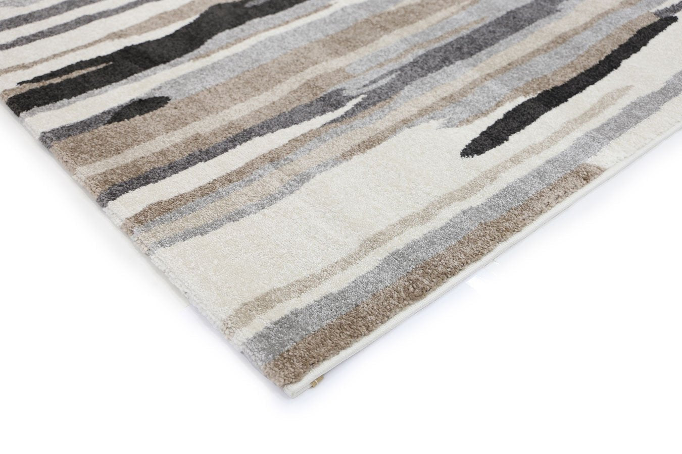 Moreau Ismerie Abstract Rug in Stylish Grey and Beige Tones