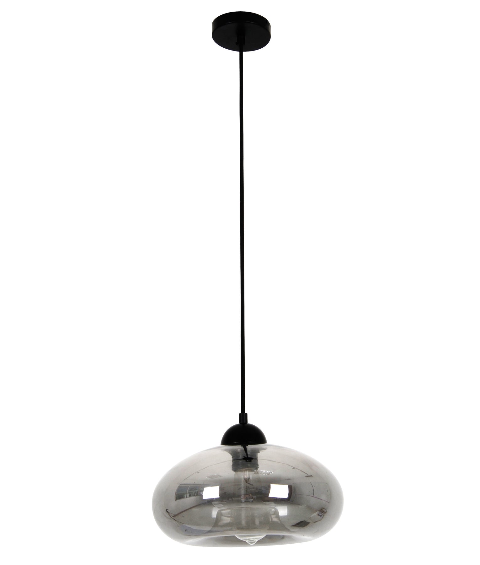 MASON: Stylish Modern Retro Oval Glass Pendant Light - Great Deal!