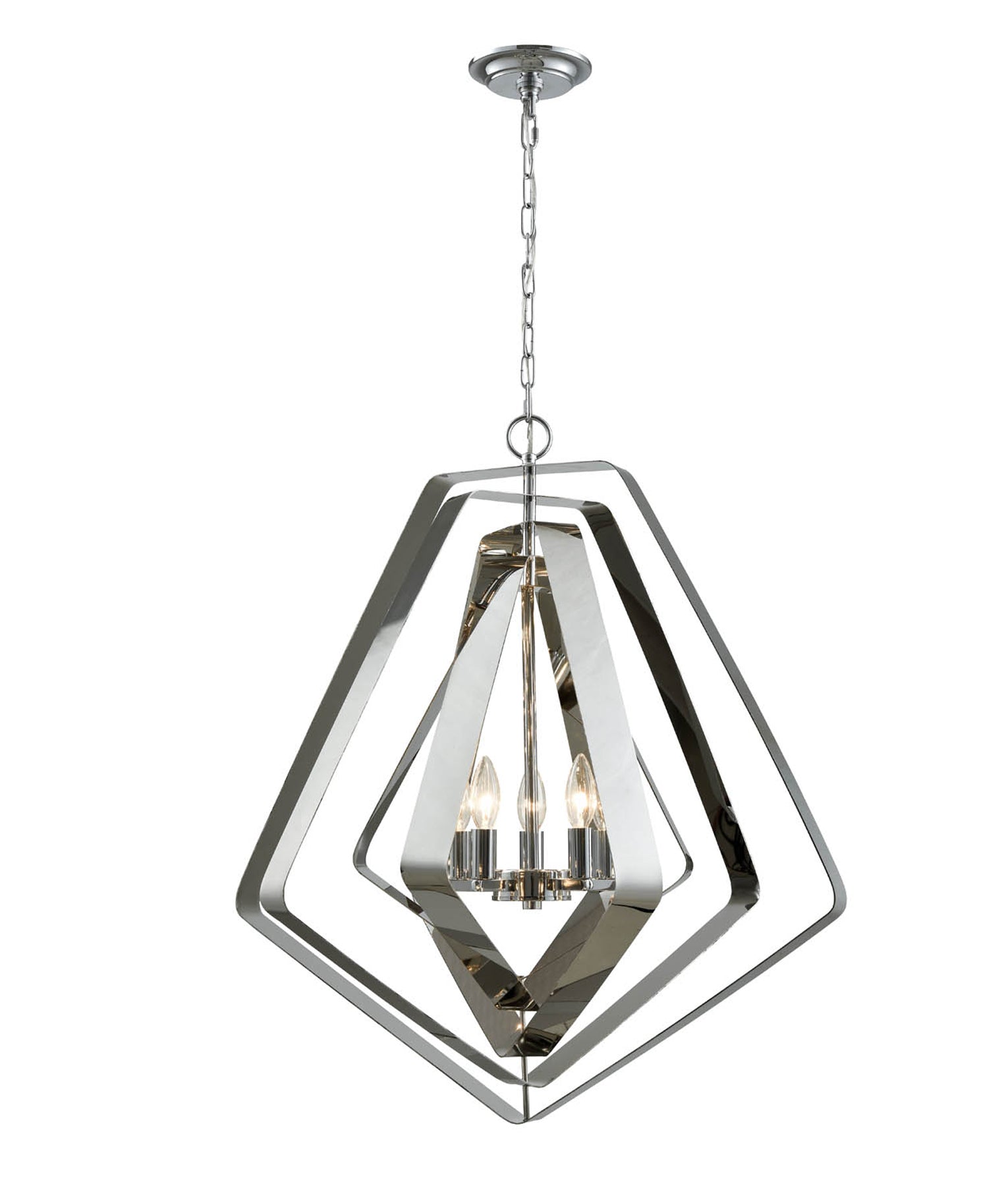 ORBITA: Bohemian Large Polished Nickel Pendant Light - Great Deal