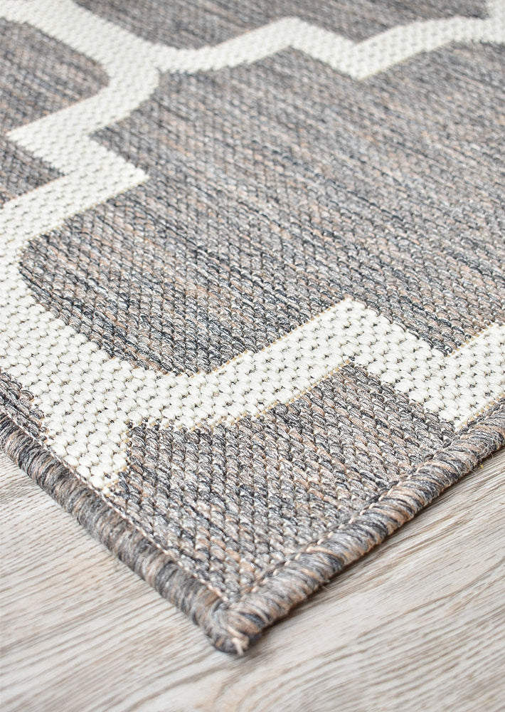 Durable and Washable 968 - W71E Alaska Beige Rug for Indoors and Outdoors