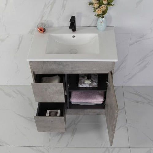Exclusive LOLA Freestanding Vanity in Stylish Grey - Available in All Sizes