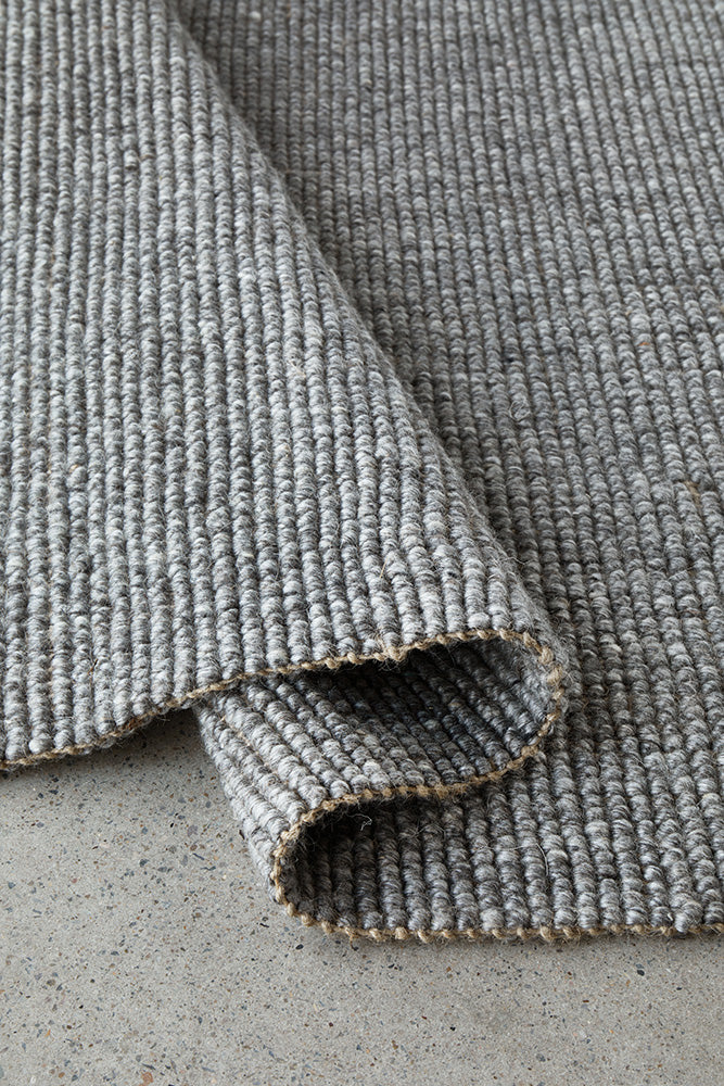 Harlow Ariel Modern Graphite Wool-Jute Handmade Rug