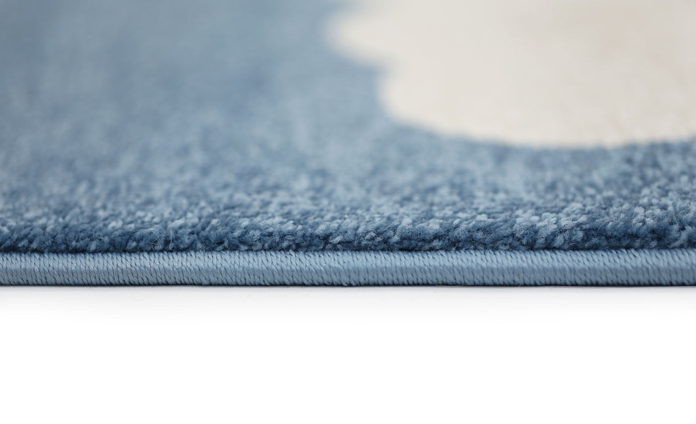 Hot Sale! Piccolo Kids Rug in Blue and White Cloud Design - Ideal for Boys, Girls, and Unisex Use