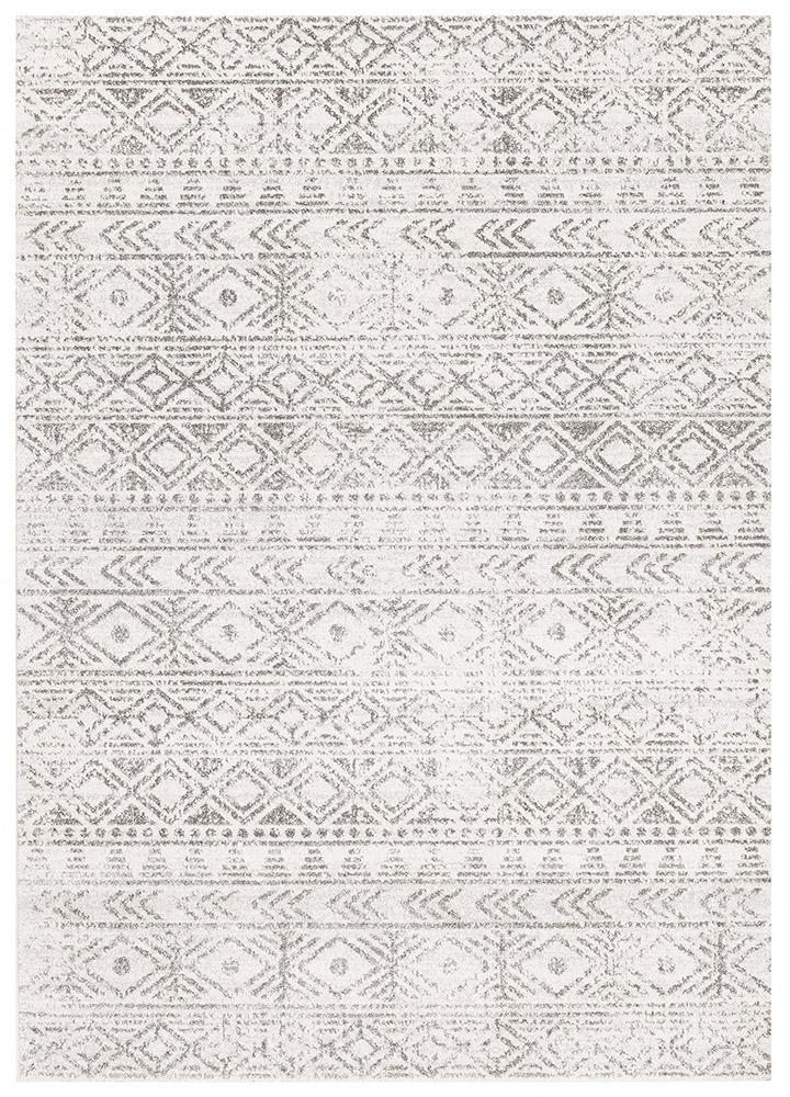 Hot Deal! Oasis Ismail Rustic White Grey Rug