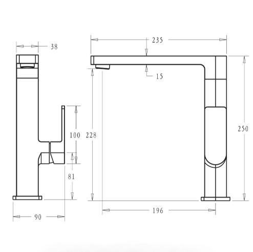 Hot Sale! Matte Black Flores Kitchen Sink Mixer for Modern Kitchens