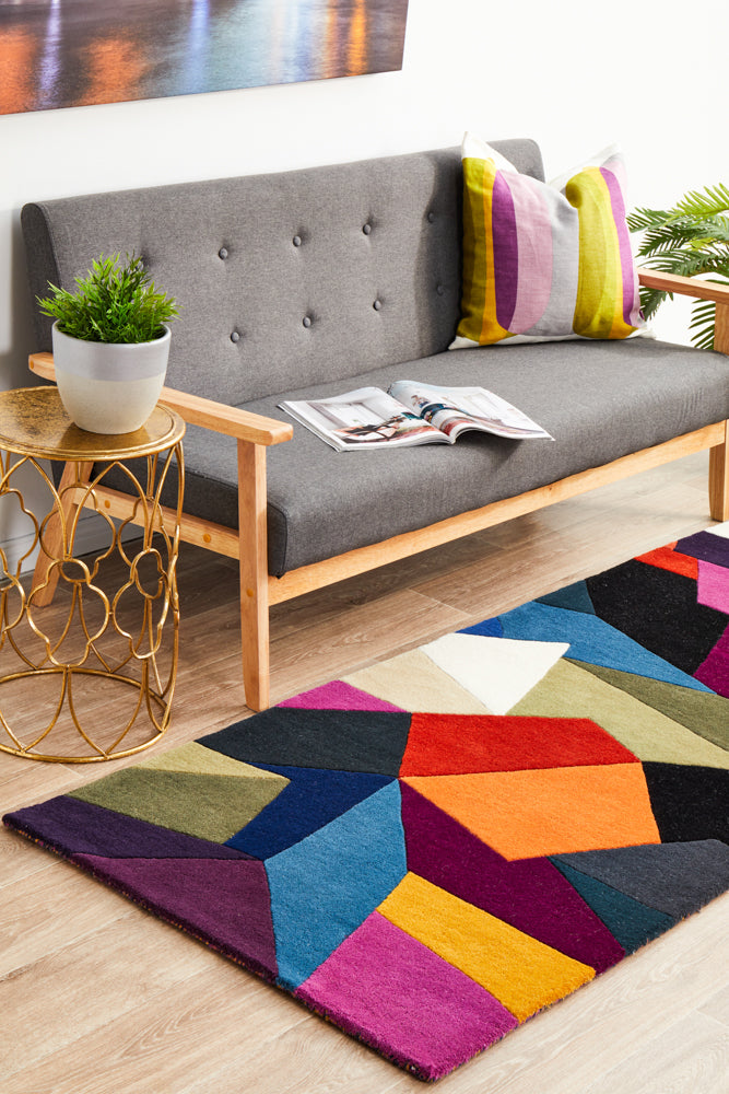 Hot Deal! Matrix 906 Pure Wool Crayon Design Runner Rug for Your Home