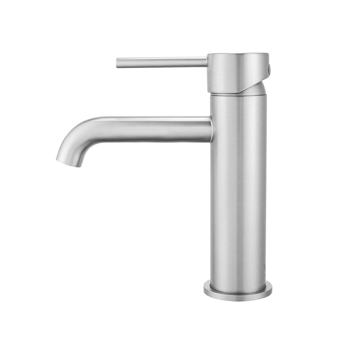 Get Your Bathroom Elegant! LUCID PIN Series Round Basin Mixer in Brushed Nickel