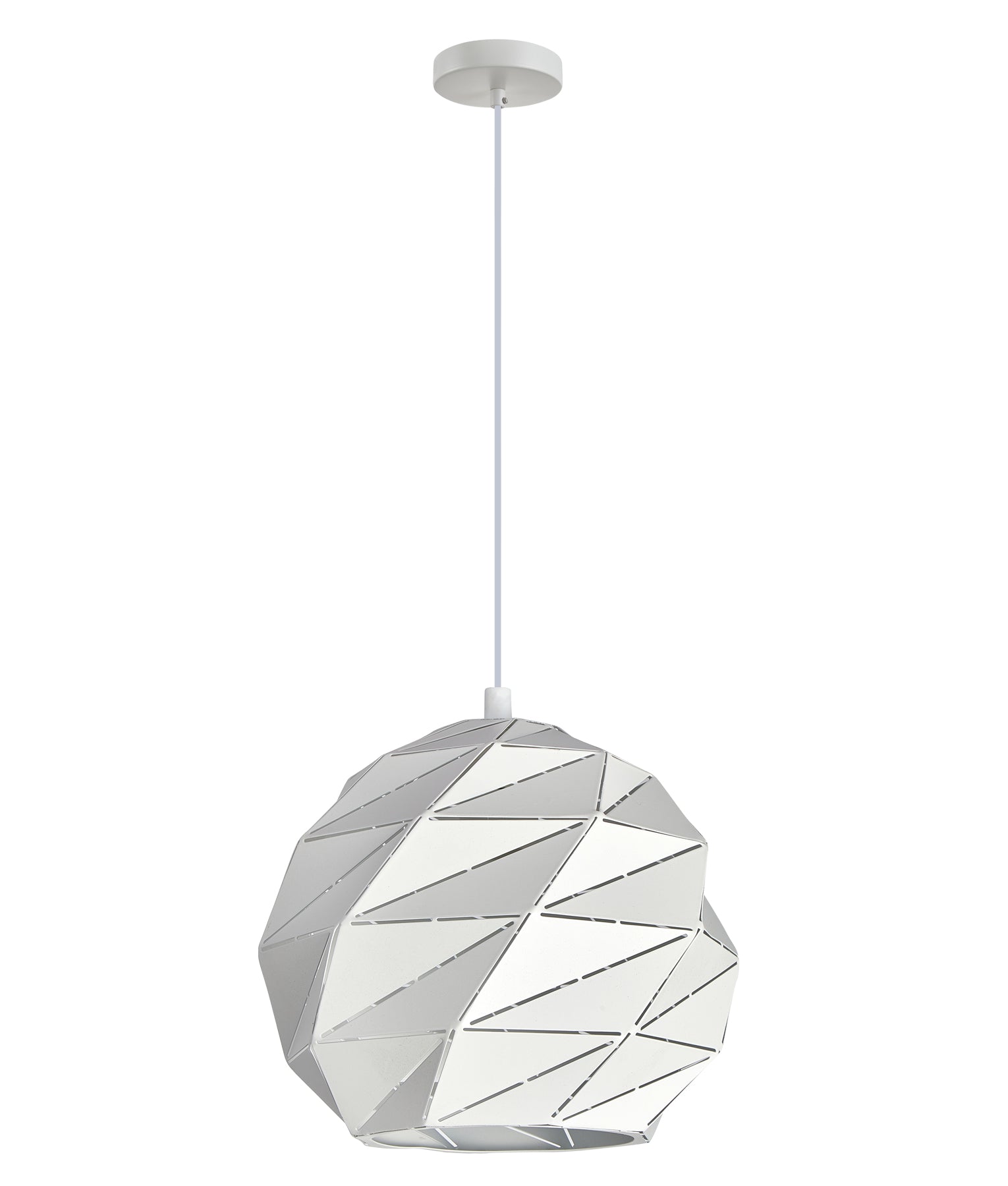 Hot Sale! Interior Large Dome Carved Iron Origami-Style Single Pendant Lights