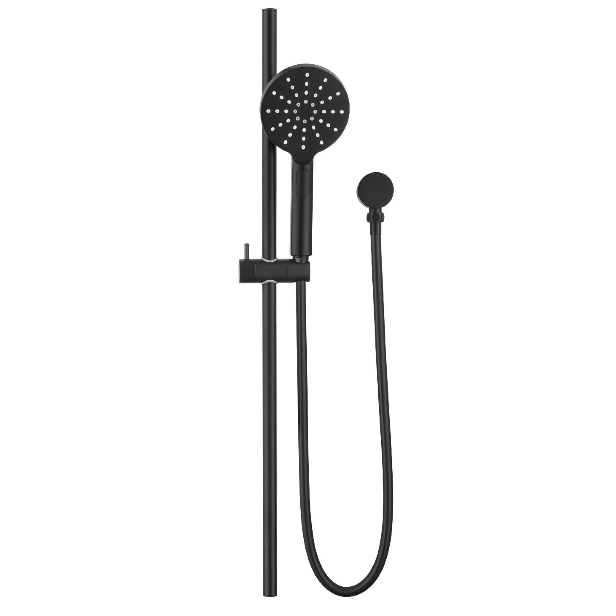Upgrade Your Bathroom with Stylish Black Mica Shower Rail for a Comfortable Shower Experience