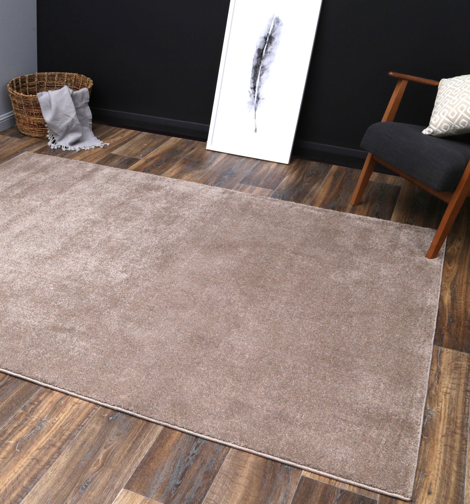 Luxurious Lissa Latte Soft Plush Rug for Cozy Spaces