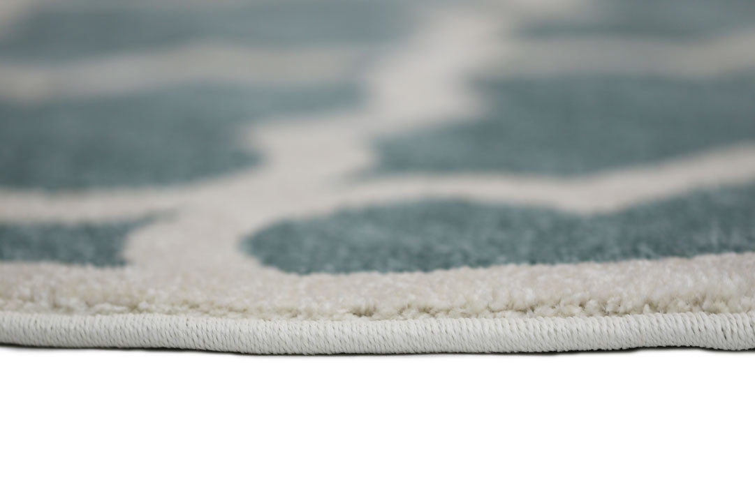 Piccolo Aqua White Rug for Kids - Spark Imagination!