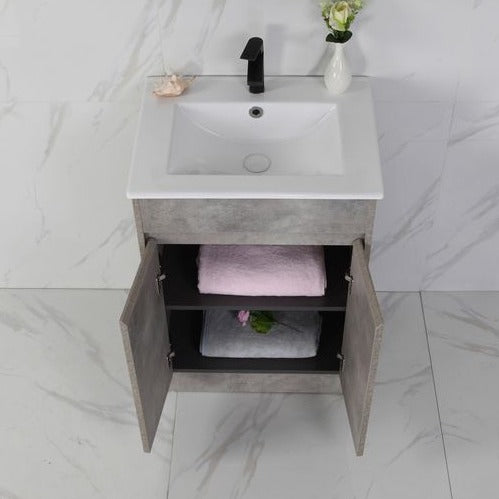 Exclusive LOLA Freestanding Vanity in Stylish Grey - Available in All Sizes