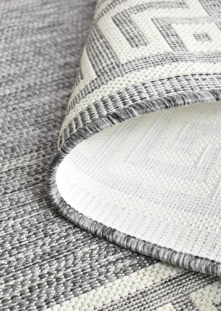 Alaska Light Grey Washable and Non - Slip Rug in Various Sizes