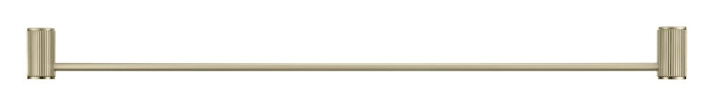 Brushed Gold Mica Single Fluted Towel Rail for Elegant Bathrooms