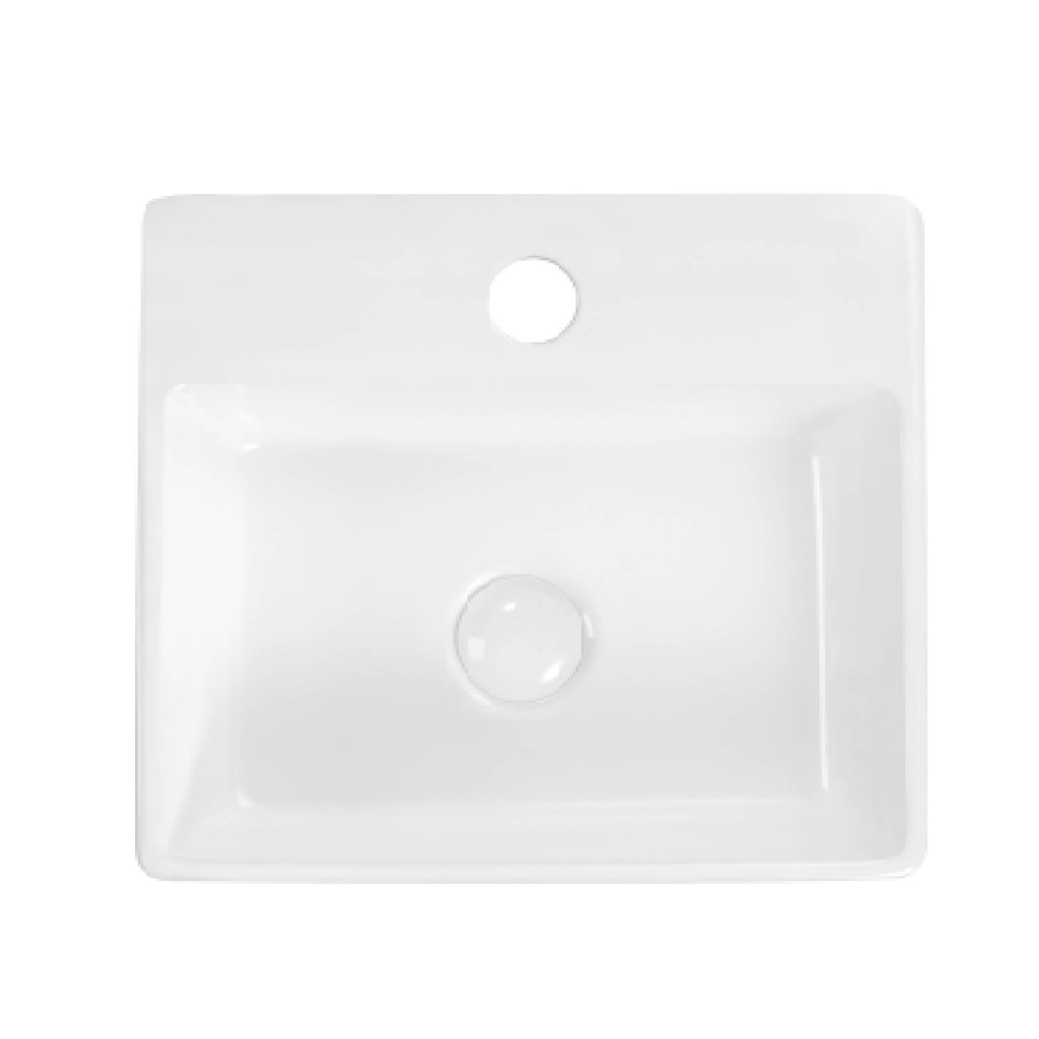 White Lexi Bathroom Basin - Compact 330 x 290mm Design