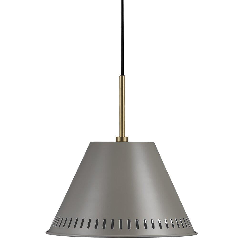 Industrial-Style Pine Black and Grey Pendant Light