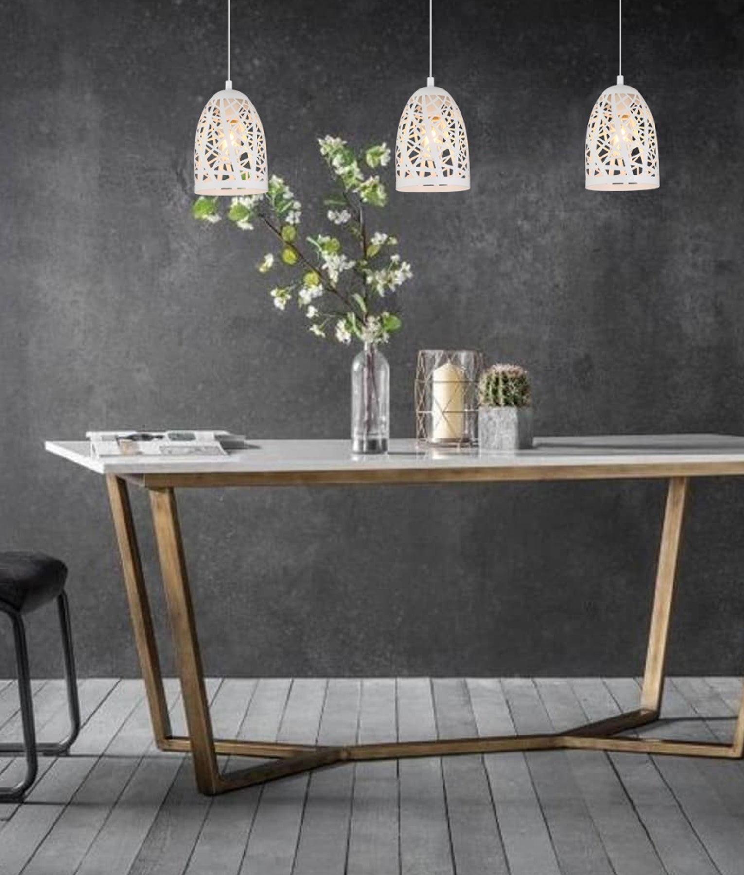 Hot Sale: Ellipse Interior Iron Cage Single Pendant Lights