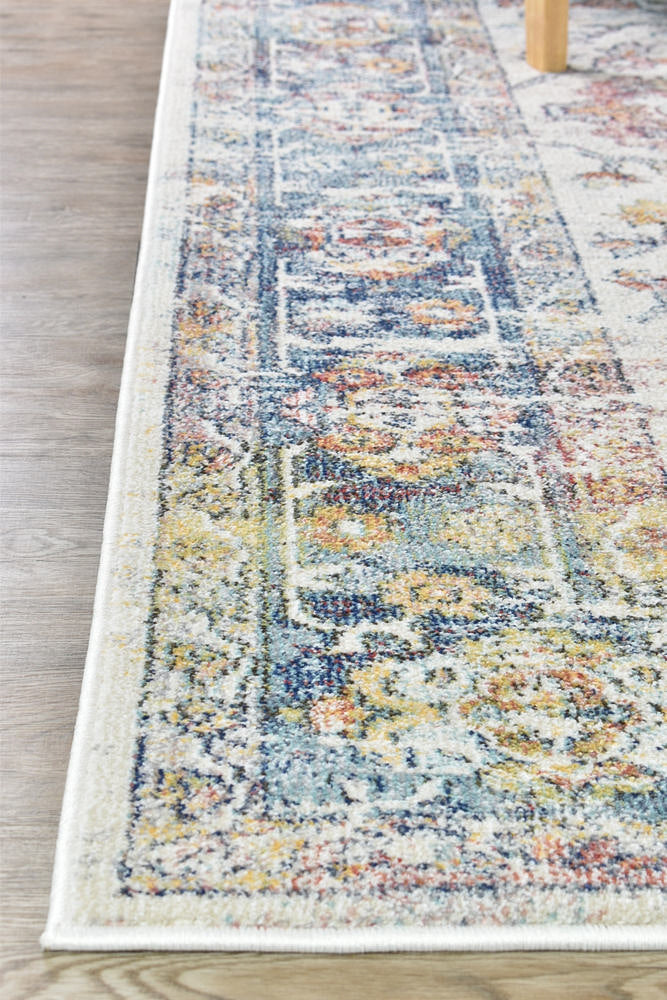 Hot! Morocco Navy Cream Rug 0394A